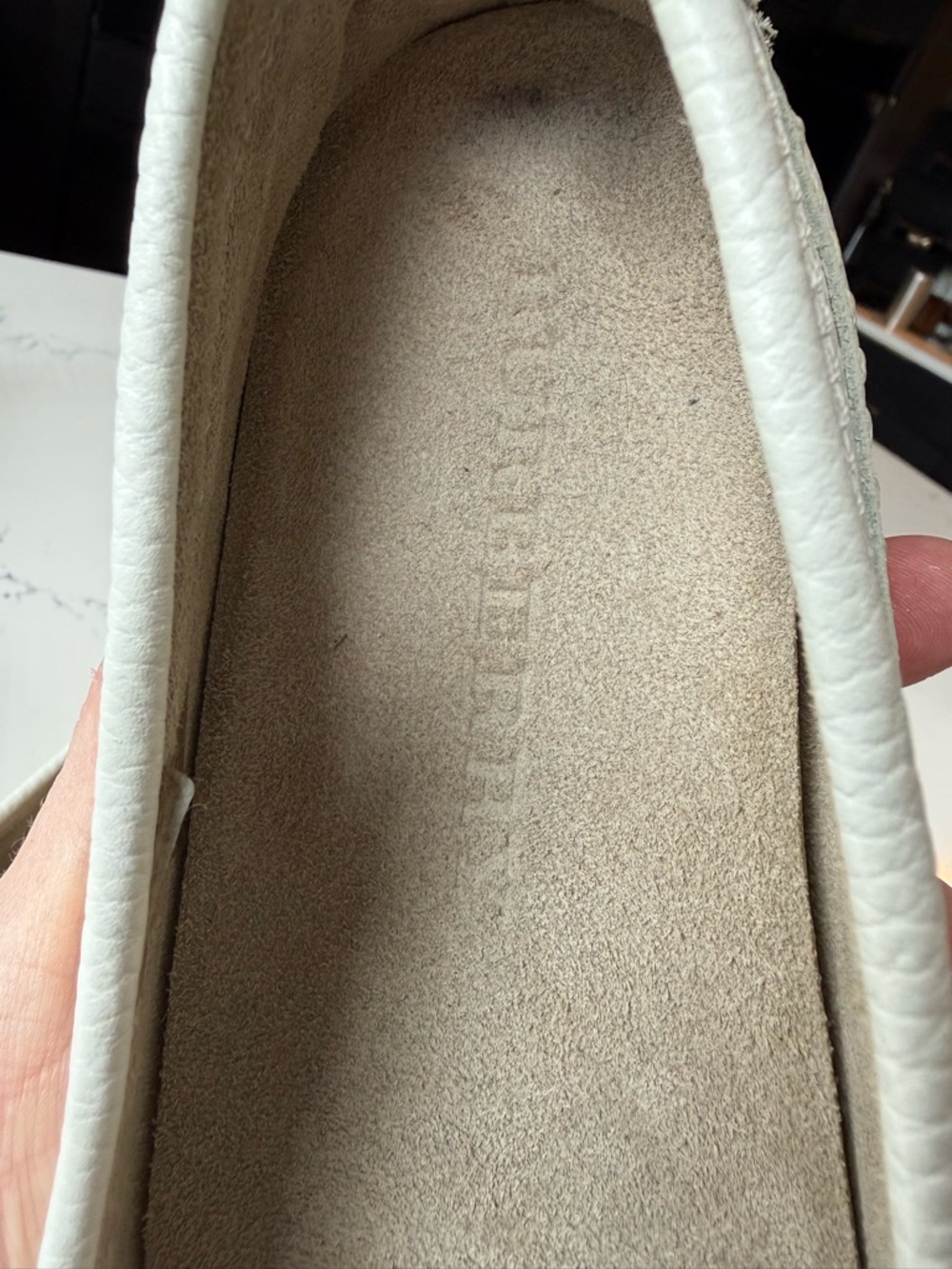 Burberry White Leather Tassel Loafers 37 - Picture 8 of 9
